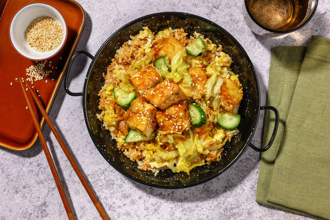Anhui Bang Tofu and Cabbage Stir-Fry
