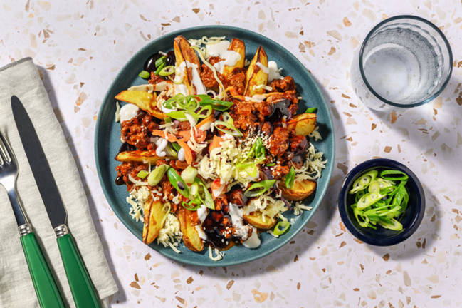 Korean Inspired Beef Loaded Wedges