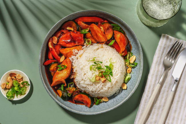 Teriyaki-Hähnchen mit Sesam