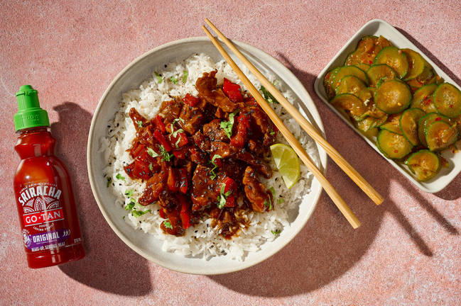 « Shaking Beef » à la vietnamienne & salade de concombre umami