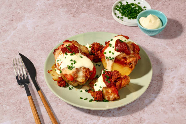 Chipotle Beef Loaded Baked Potato