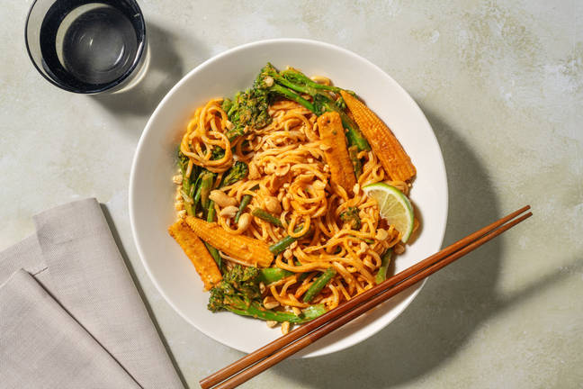 Veggie Peanut Noodle Stir-Fry
