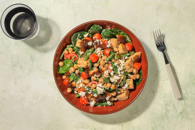 Quick Curried Roasted Chickpea Salad