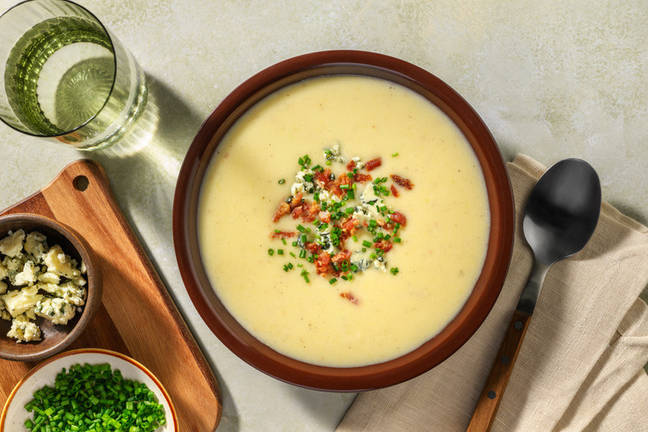 Leek and Potato Soup with Cashel Blue® Cheese