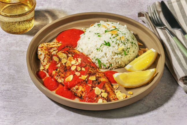 Lebanese-inspired Basa and Rice