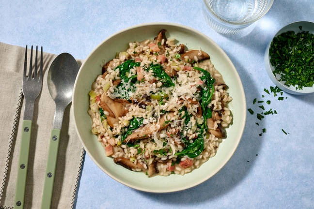 Bacon and Portobello Mushroom Risotto
