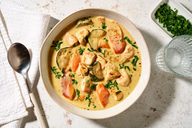 Cremiger Keto-Hähnchen-Eintopf