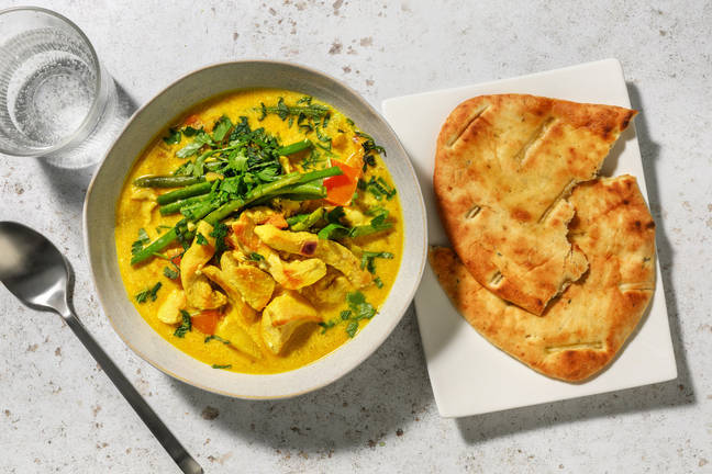 Keema Matar Curry mit Hähnchen