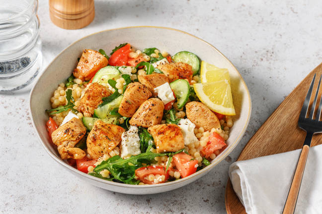 Herby Chicken and Pearl Couscous Salad