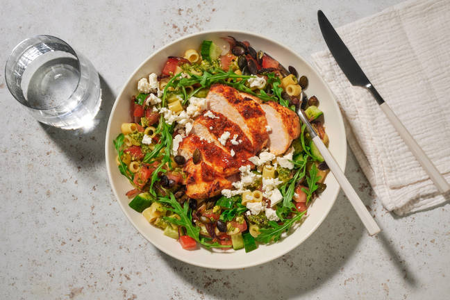 Sun-Dried Tomato Chicken and Pesto Pasta Salad