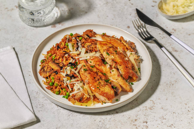 Crispy Chicken and Black Garlic Rice