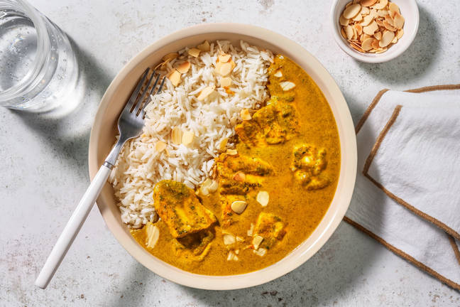 Basa and Sweet Onion Green Tikka Masala