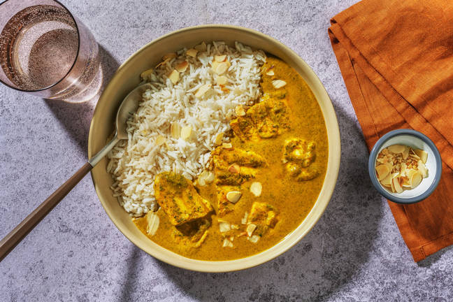 Basa and Sweet Onion Green Tikka Masala