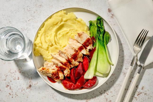 Roasted Chicken Breast in Hoisin Plum Sauce
