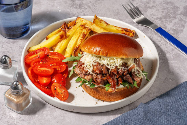 BBQ Pulled Duck Burger