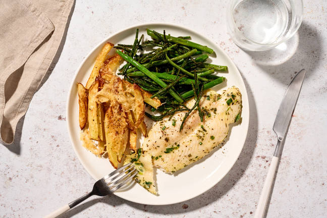 Oven-Baked Basa in Tarragon-Garlic Butter