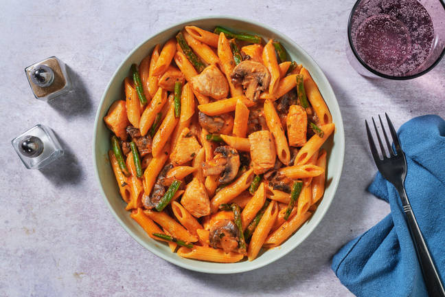 Herby Creamy Tomato Chicken Penne