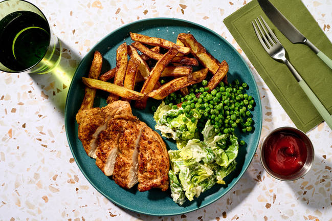 Peri Peri Spiced Chicken and Chips