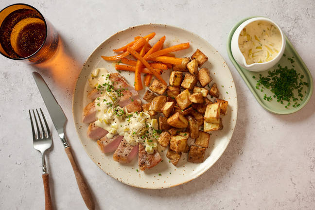 Pork Steak and Creamy Leek Sauce