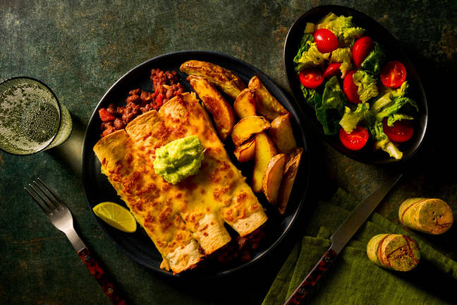 Cheesy Chipotle Black Bean Enchiladas