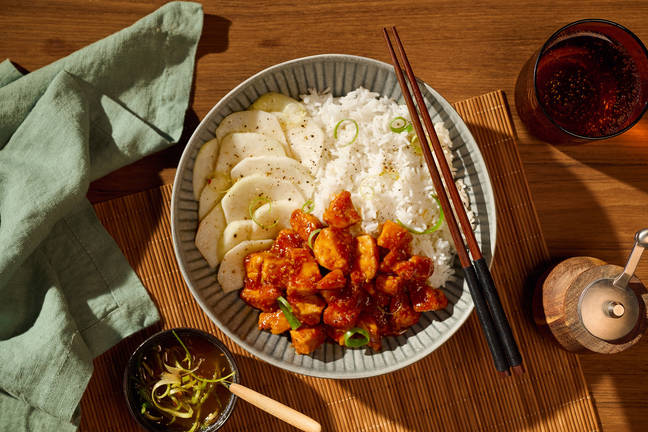 Korean Fried Chicken mit Gochujang-Soja-Glasur