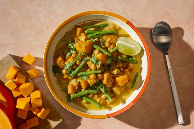 Duftendes Hokkaido-Kichererbsen-Curry 
