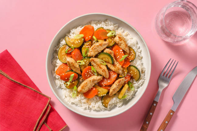 Teriyaki-Hähnchen mit Sesam