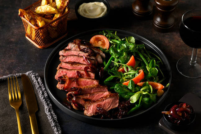 Organic Steak with Homemade Fries