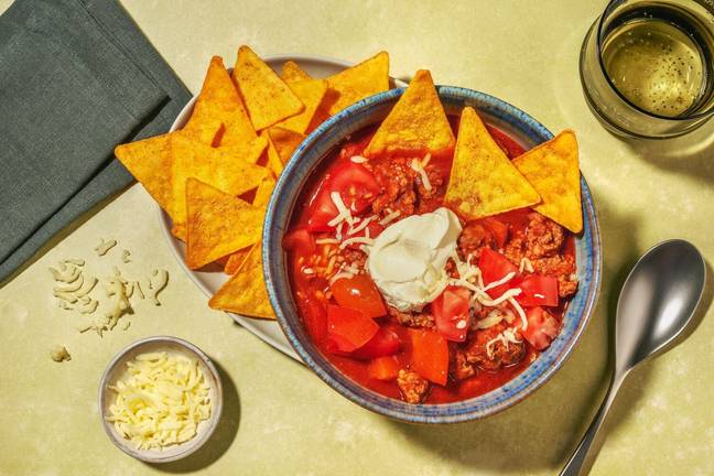 Loaded Beef Chilli Nachos