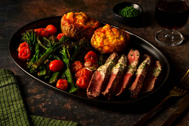 21 Day Aged Sirloin Steak in Creamy White Wine Sauce