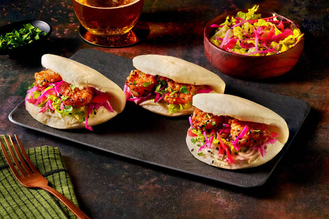 Bao buns aux crevettes laquées sauce hoisin