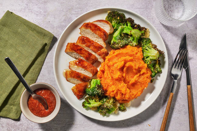 Honey glazed Chicken mit käsigem Brokkoli