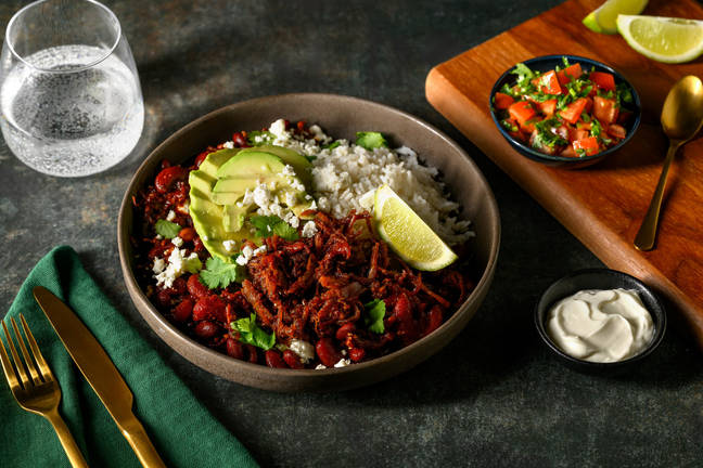 Speedy Pulled Beef Chilli Con Carne and Easy Rice