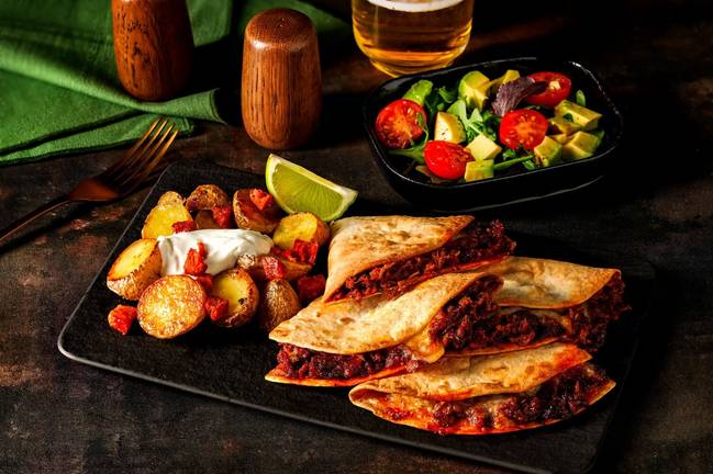 Chipotle Pulled Chicken and Chorizo Quesadillas