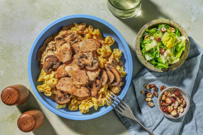 Pilz-Fiorelli mit extra Bio-Schweinestreifen
