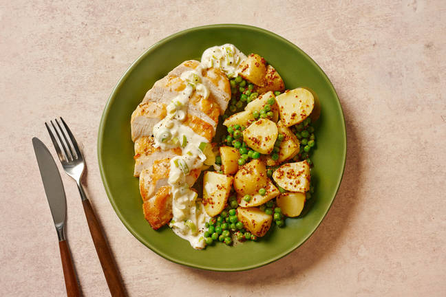 Baked Rosemary Chicken in Leek Sauce