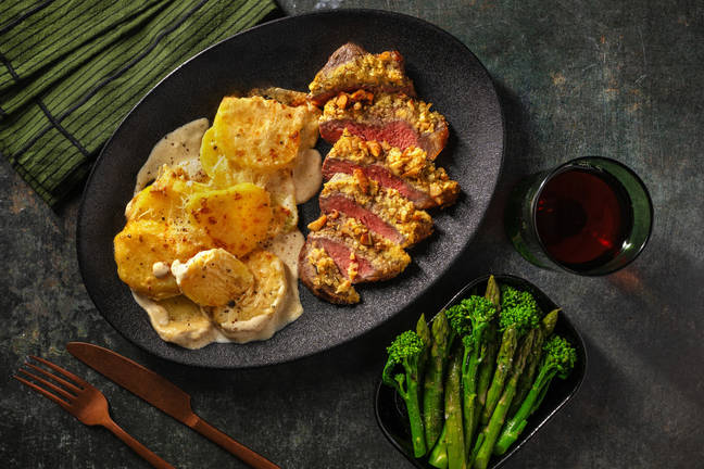 Walnut Crusted Lamb Steak