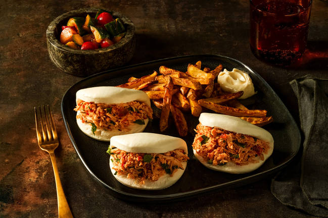 Thai Style Pulled Chicken Bao
