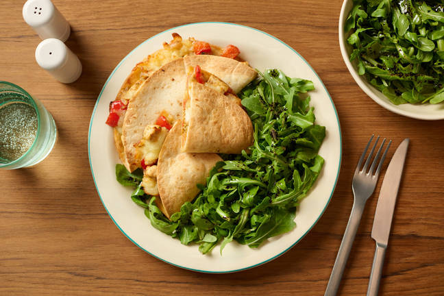 Pesto Chicken Quesadillas