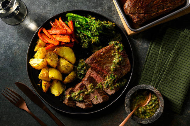 Pan-Seared Lamb Steak and Homemade Salsa Verde