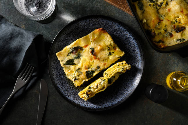 Creamy Three Cheese Courgette Lasagne