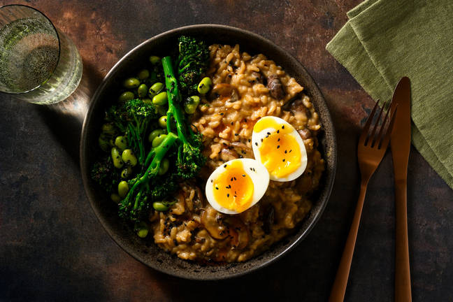 Fusion risotto met miso en Parmigiano Reggiano