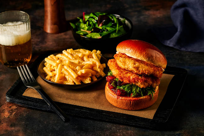 Crispy Chicken Burger and Chorizo Jam