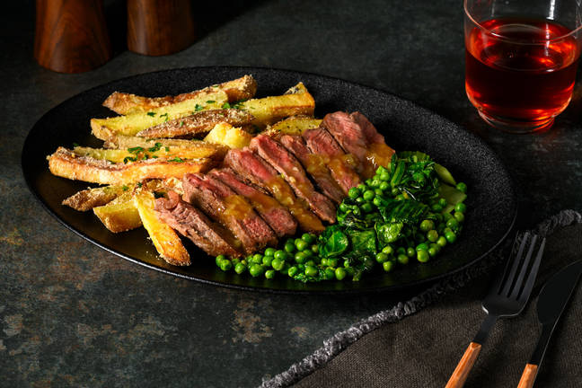 Rump Steak and Garlic Butter Sauce