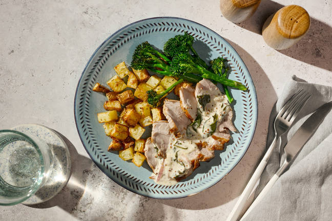 Pan-Fried Pork Steak in Creamy Mustard Sauce