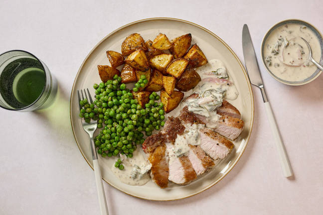 Pan-Fried Pork Steak in Creamy Mustard Sauce