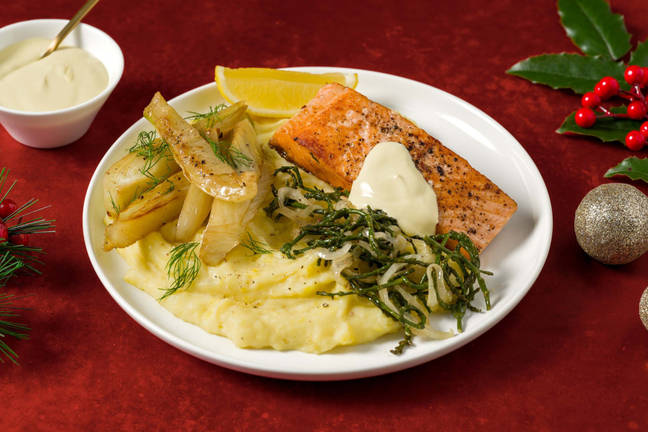 Salmon with Samphire & Beurre Blanc