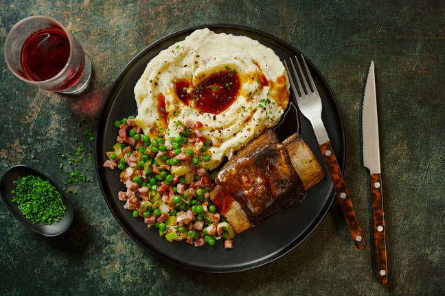 Slow Cooked Beef Short Rib and Red Wine Jus