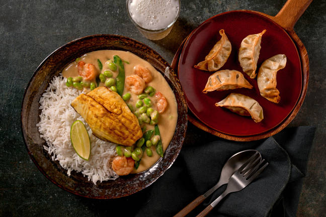 Quick Prep Sea Bream & King Prawn Green Thai Style Curry