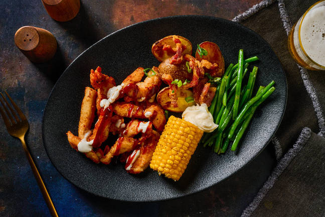 South Carolina Style BBQ Popcorn Chicken